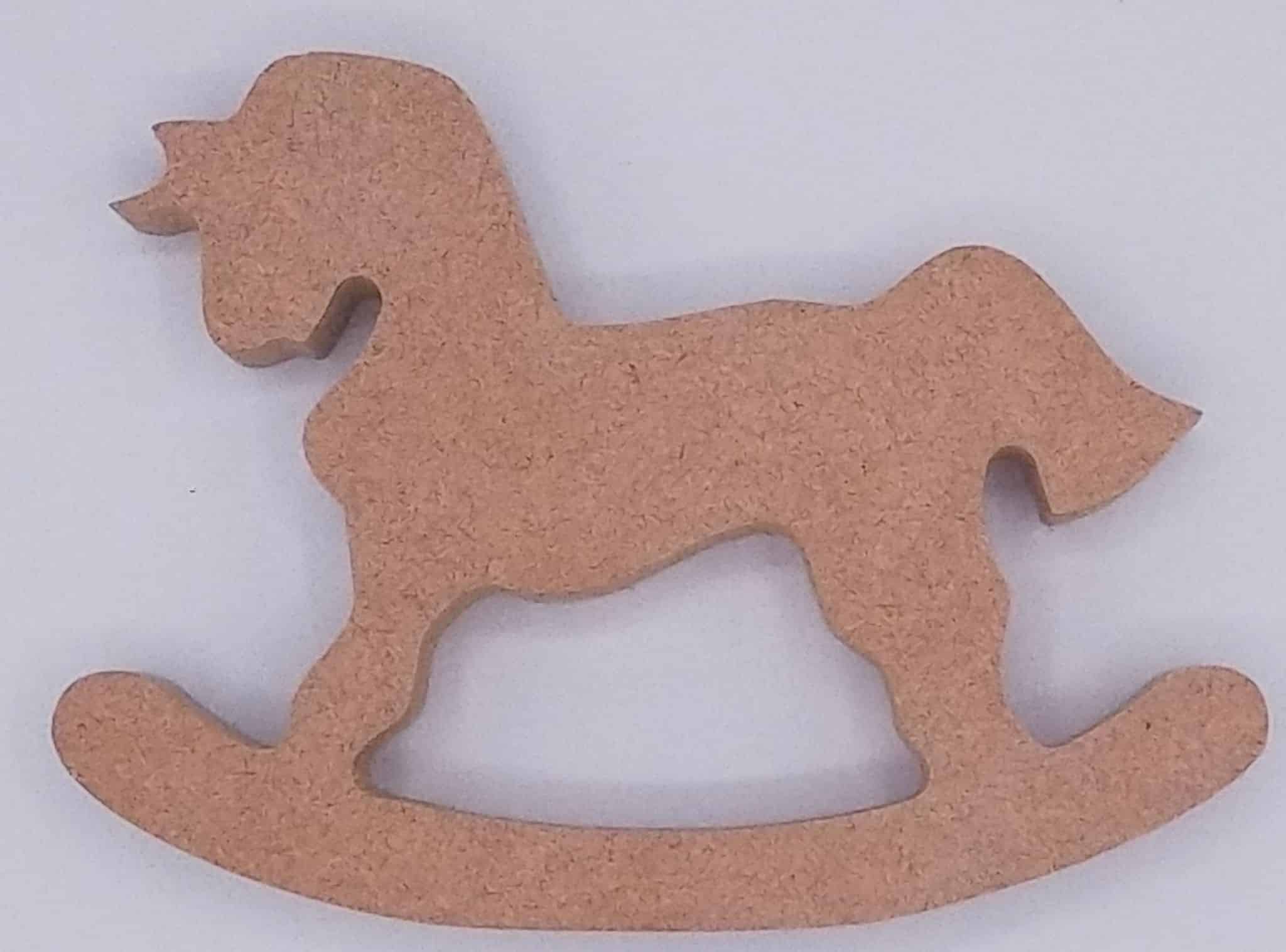 Freestanding Rocking Horse Decoupage Craft Blanks