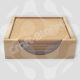 Handmade 6mm MDF coaster and holder set craft blank with four 10cm coasters for DIY painting and decoupage