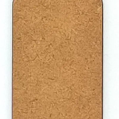 A 12cm high wine bottle silhouette precision-cut from 2mm thick premium MDF, suitable for wedding favours and personalised name plates.