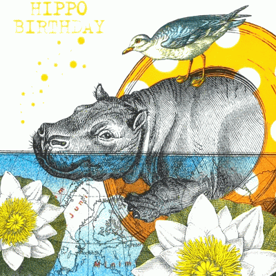 Hippo Napkins 33cm