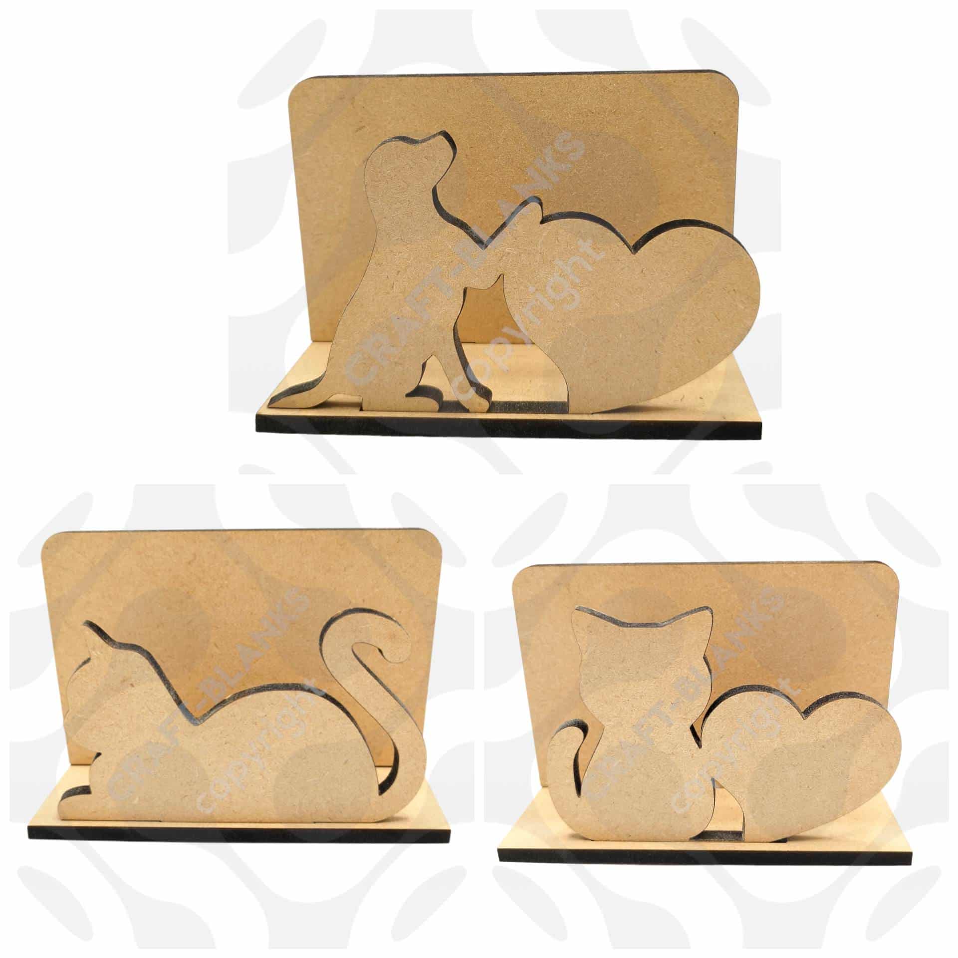 Letter rack / holder Dogs & Cats Decoupage Craft Blanks