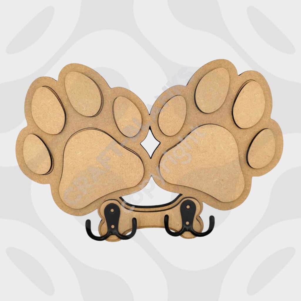 Large Double Dog Lead Holder Decoupage Craft Blanks