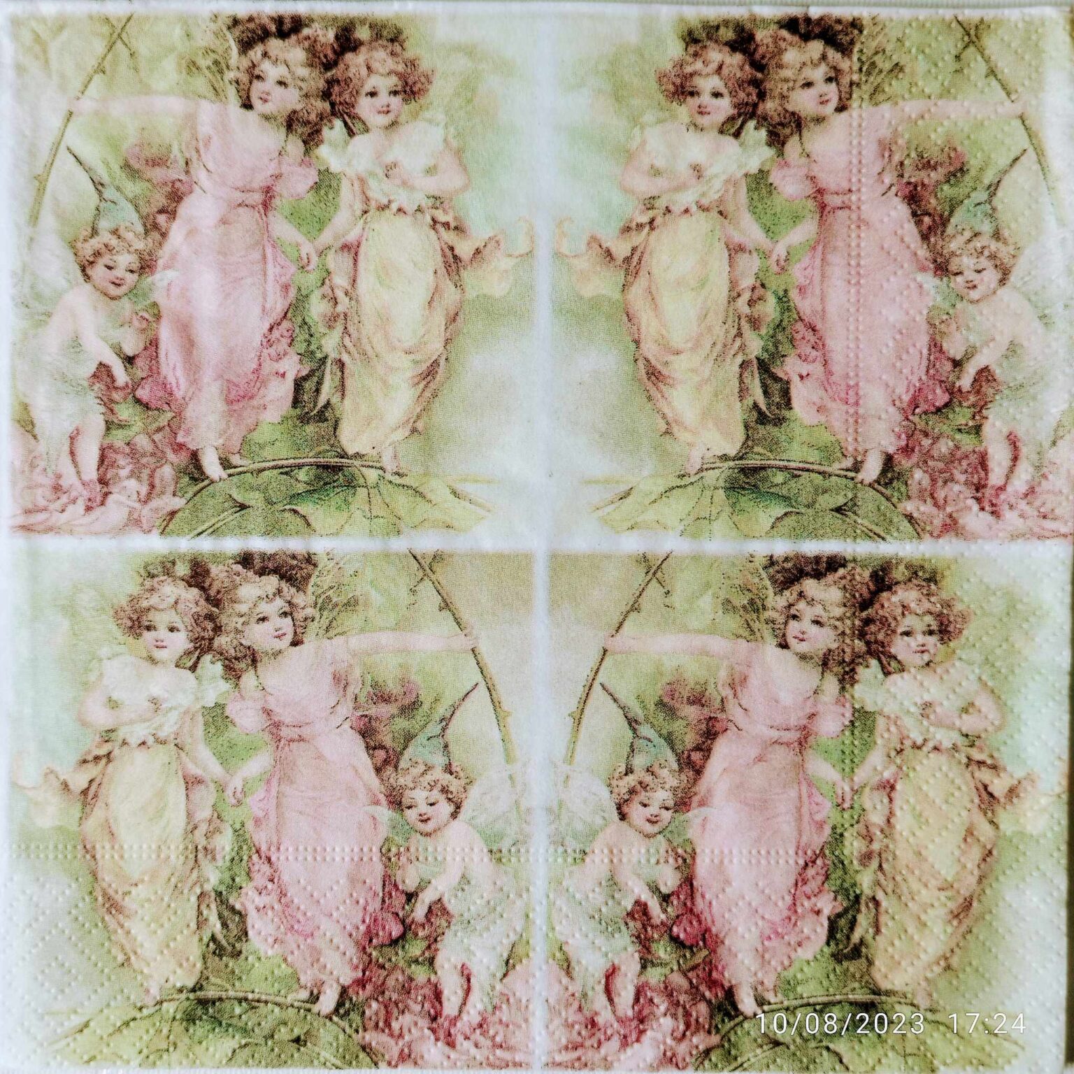 vintage fairies 461A Decoupage Craft Blanks