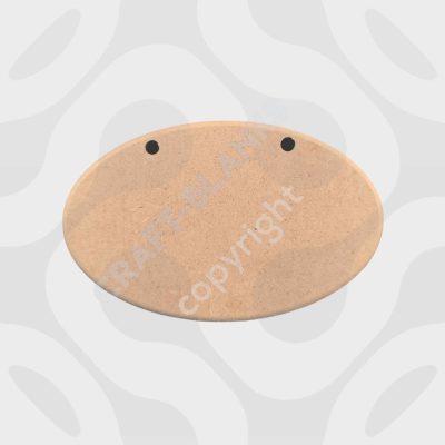 Detailed laser-cut 6mm MDF oval plaques craft blanks with routed edges for DIY painting and decoupage.