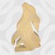 Detailed chunky 18mm freestanding MDF moon gazing hare shape craft blank in three sizes for DIY painting.