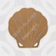 Grooved MDF clam shell plaque craft blank in 9mm thickness for DIY coastal decor and painting