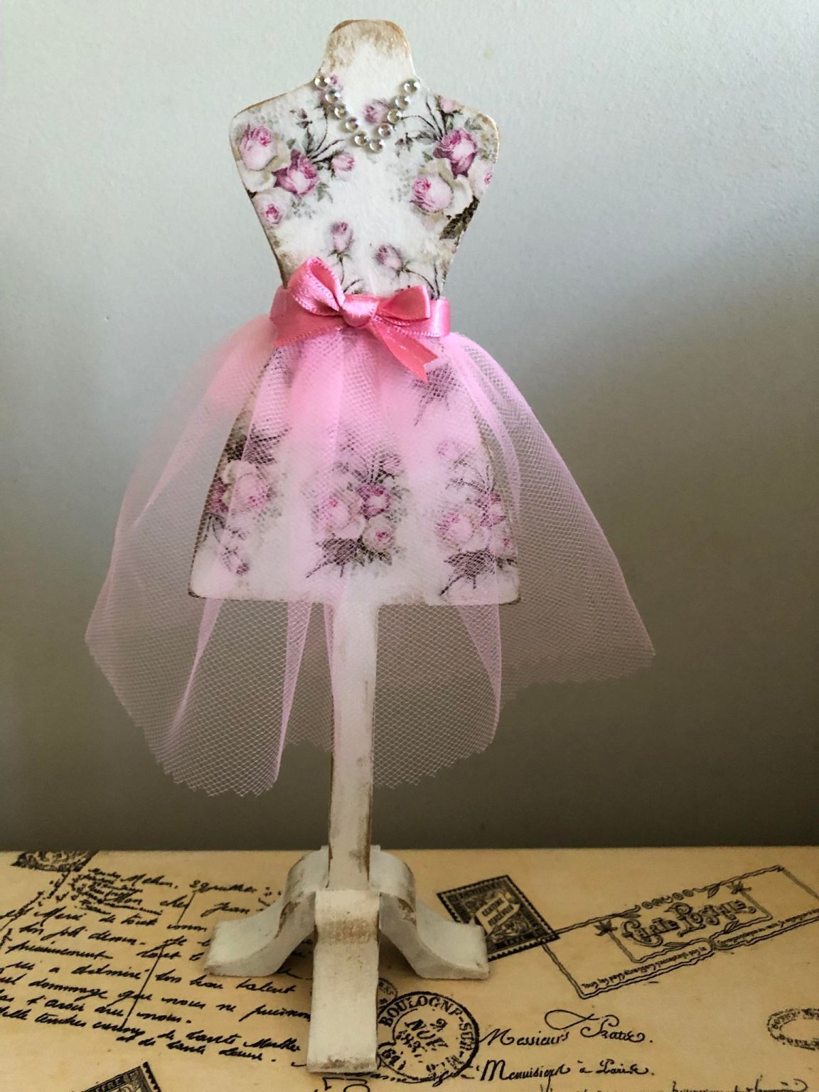 Freestanding Dress Dummy , Mannequin, Tailors Doll Decoupage Craft Blanks