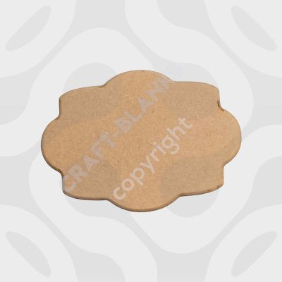 Chunky 9mm MDF vintage hanging plaque craft blank with routed edges for DIY painting and decoupage.