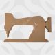 Chunky 18mm freestanding MDF sewing machine craft blank in 25cm width for DIY painting and haberdashery decoration.