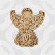 Detailed layered 3D MDF decorative angel plaque craft blank for DIY painting and memorial keepsakes.