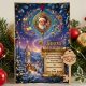 Finished Santas Magic Key Card kit showing the printed magical key poem card alongside the laser-cut wooden Santa key embellishment.