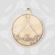 Detailed layered MDF "Our Family" bauble craft blank in 15cm 3D wood for DIY family keepsakes.