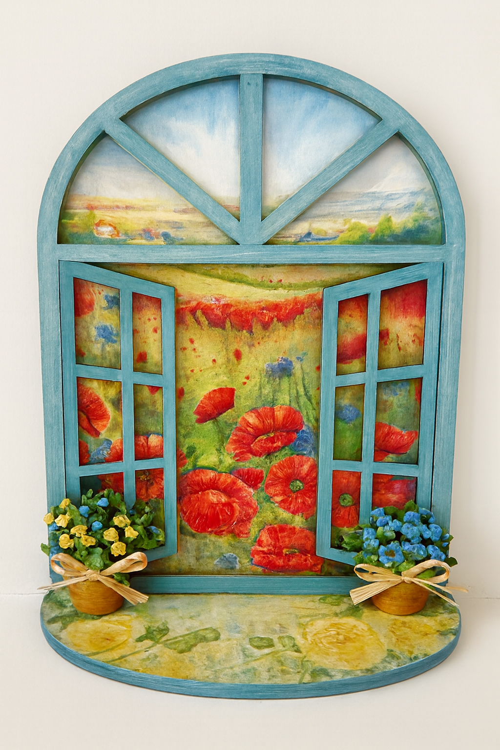 Paint a 3D wooden wi