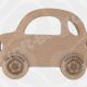 Chunky 18mm freestanding MDF car craft blank for DIY nursery decor and painting.