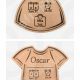 Personalized new baby date chart engraved in MDF with name, date, and weight details.