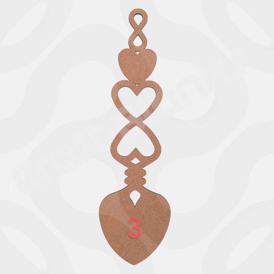 35cm MDF Love spoon wall hanging craft blank in three variations for weddings ,loved ones and anniversaries.