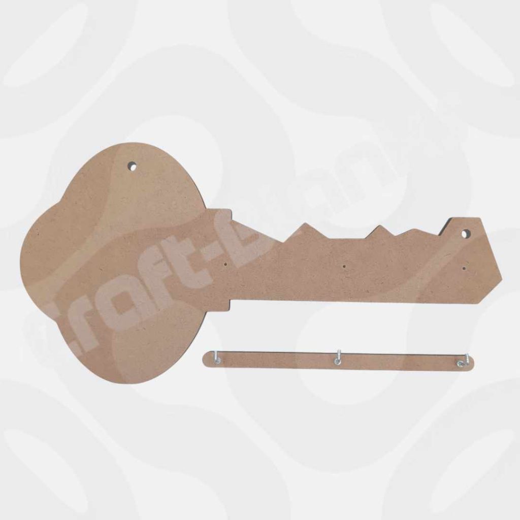 Key Board Mdf Large MDF Key Rack – 30cm 6mm Craft Blank with Hooks - Decoupage Craft ...