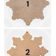 Variation 1 and 2 of large snowflake hanging plaques made of MDF for Christmas craft projects.