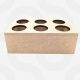 MDF box egg holder craft blank for DIY painting and 6 egg kitchen storage.