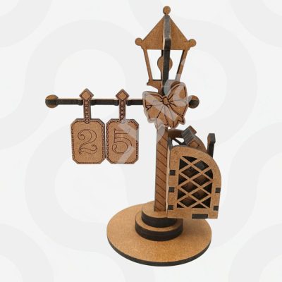 christmas countdown lantern perpetual calendar decoration