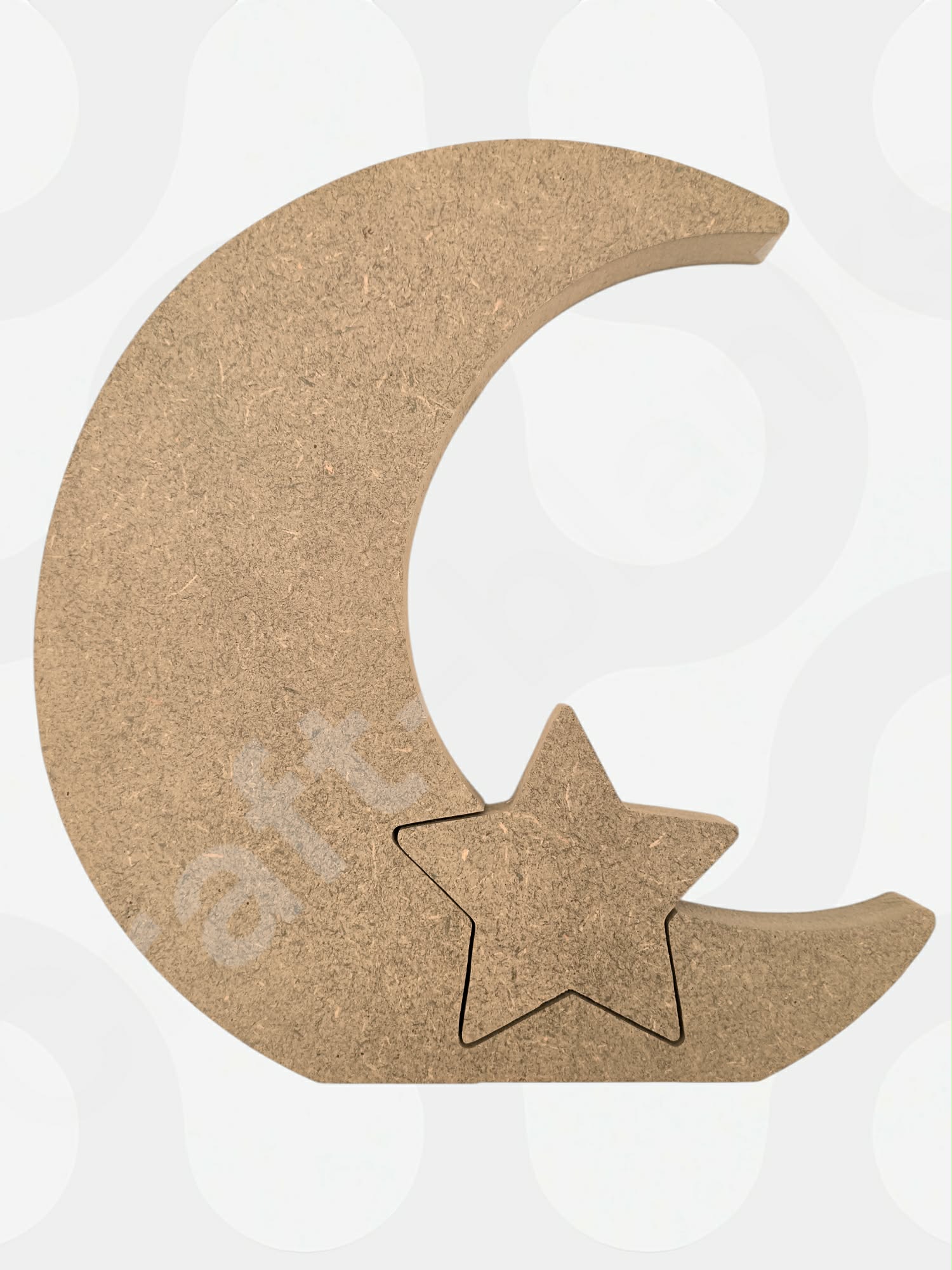 MDF Moon and Star Blank – DIY 18mm Chunky Nursery Decor - Decoupage ...