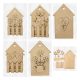 Rustic birdhouse wooden craft kits plaques 5 variations